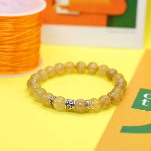 vòng tay đá thạch anh tóc vàng